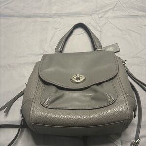 Coach Gray Leather Satchel